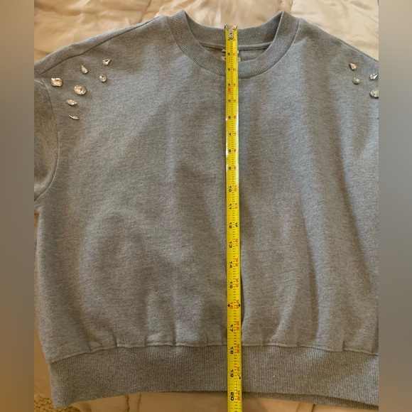 Clare V Le Drop sweatshirt. Medium. Grey. - Picture 6 of 6